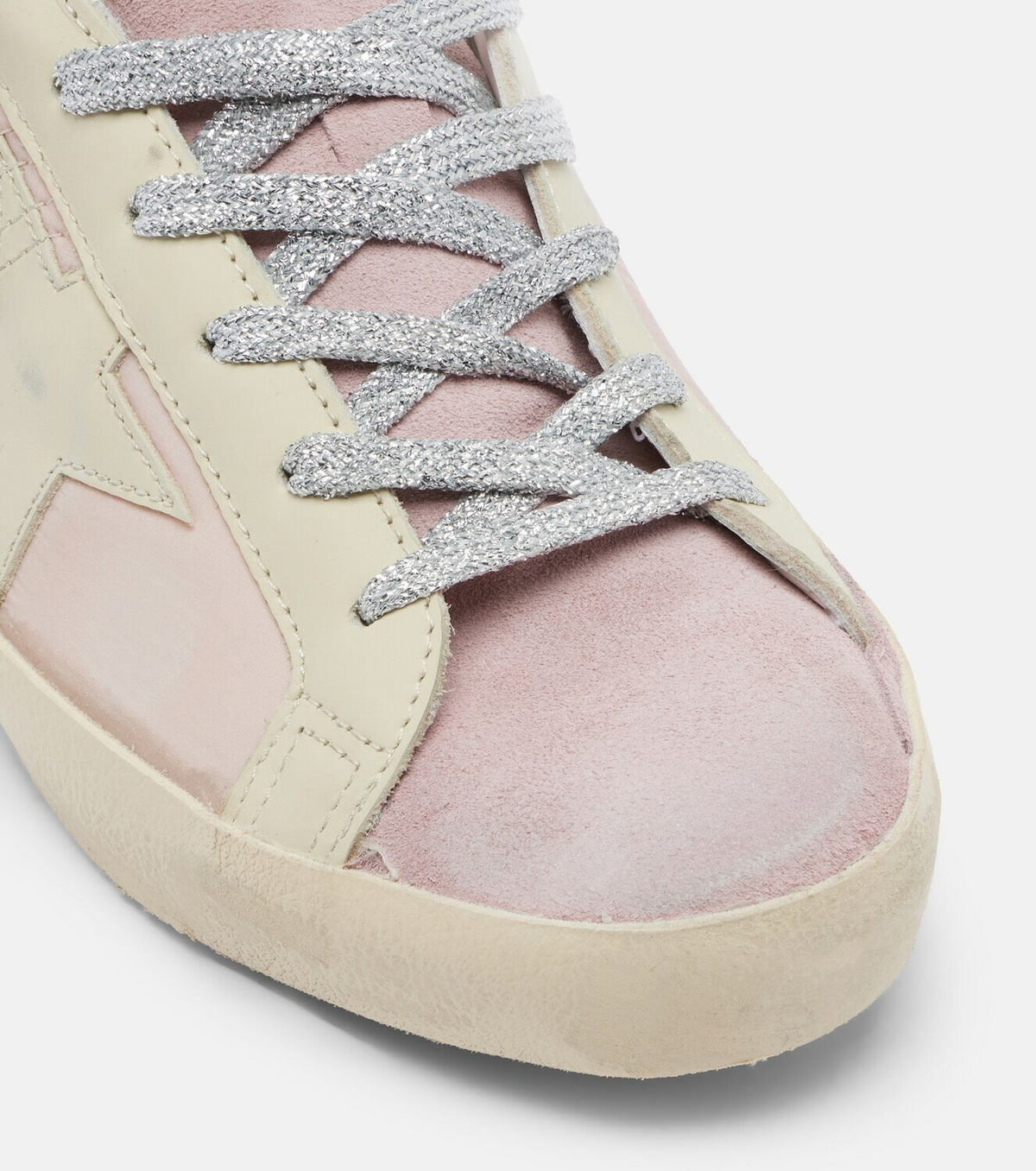 Golden Goose Super-Star suede-trimmed sneakers