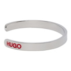 Hugo Silver Logo Cuff