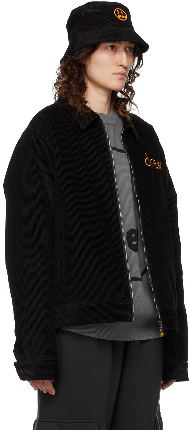 drew house SSENSE Exclusive Black Painted Mascot Jacket drew