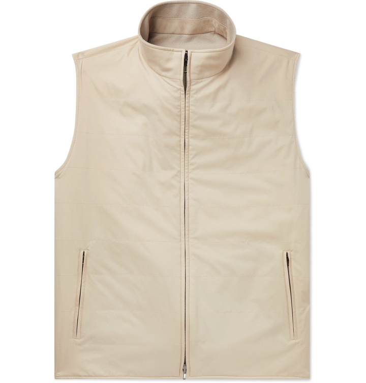 Photo: Loro Piana - Slim-Fit Reversible Cashmere and Shell Gilet - Neutrals
