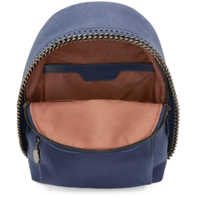 Stella McCartney Blue \'falabella Go\' Satin Backpack Falabella go backpack Stella McCartney Blue in Polyester  main image 4