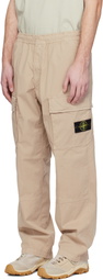 Stone Island Beige 3100020 Stretch Organic Cotton Twill Cargo Pants