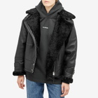 Shoreditch Ski Club Women's Isla Shearling Jacket in Black