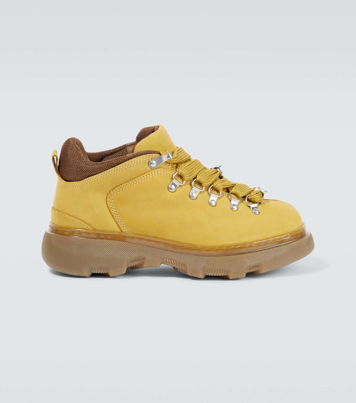 BURBERRY men\'s Trek Manila tan leather hiking boots sz 11 Burberry Leather hiking boots Burberry main image 2