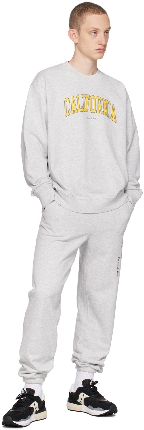 【人気！】Sporty & Rich グレー California スウェットシャツ Sporty & Rich Gray 'California' Sweatshirt Sporty & Rich