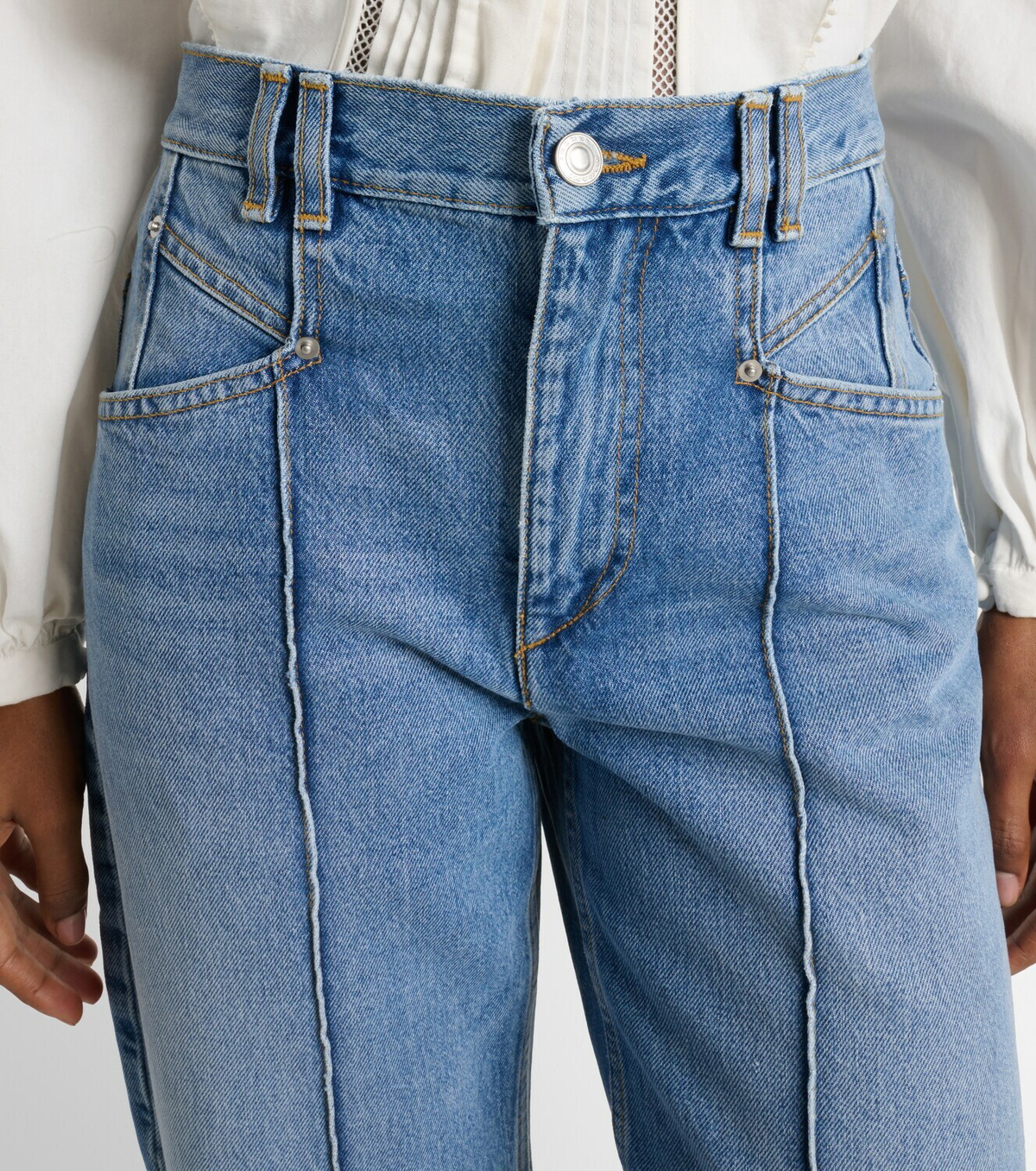 Isabel Marant Drolane high-rise straight jeans