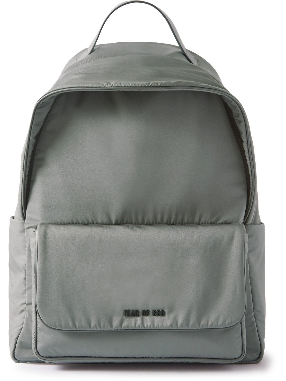 Fear Of God - Logo-Appliquéd Leather-Trimmed Shell Backpack Fear Of God