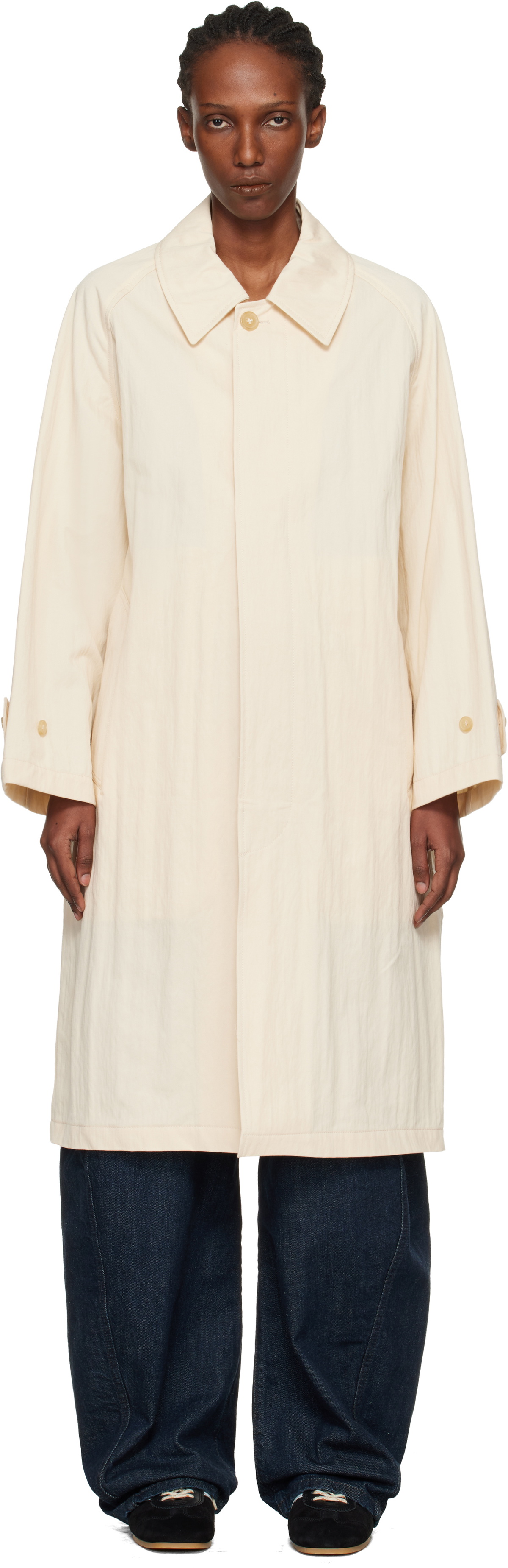 A.P.C. Beige Amy Mac Trench Coat