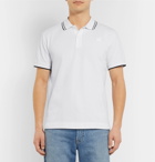 McQ Alexander McQueen - Slim-Fit Contrast-Tipped Cotton-Piqué Polo Shirt - Men - White