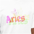 Aries Men's Trippy Aye Duck T-Shirt in White