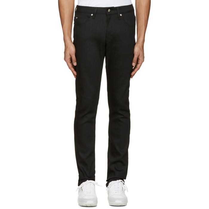 Photo: Naked and Famous Denim Black Skinny Guy Jeans