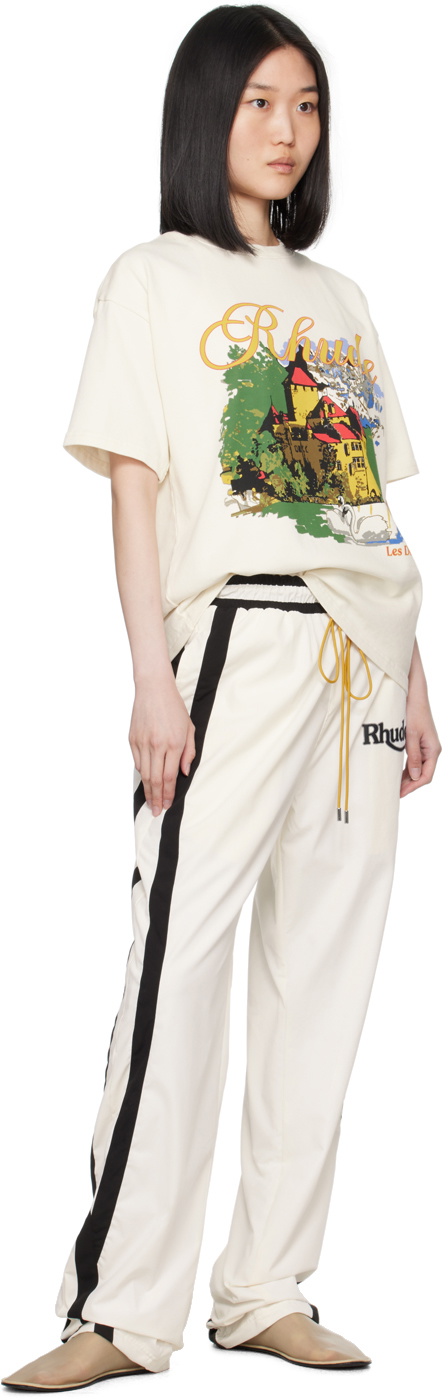 【関税込み】Rhude オフホワイト Chateau Alpes Tシャツ Rhude Off-White 'Chateau Alpes' T-Shirt Rhude