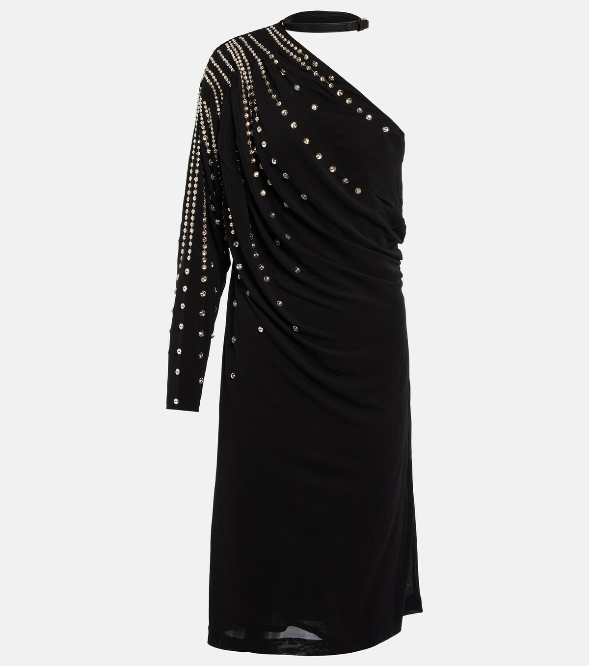 24AW new/GUCCI ラメミディドレス MidiDress Black Gucci Crystal GG tulle minidress Gucci