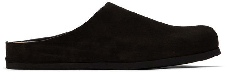 Photo: Common Projects Brown Clog Slip-On Loafers
