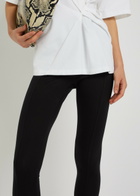 Another Tomorrow Stretch-jersey Leggings Black