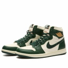 Air Jordan Women's 1 Retro Hi OG W Sneaker in Pale Ivory/Pro Green-Fir/Coconut Milk