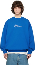 VETEMENTS Blue 'Alaska' Tourist Sweatshirt
