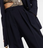 Stella McCartney - Pleated high-rise tapered pants