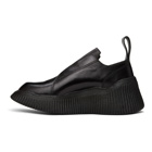 Julius Black Leather Platform Loafers