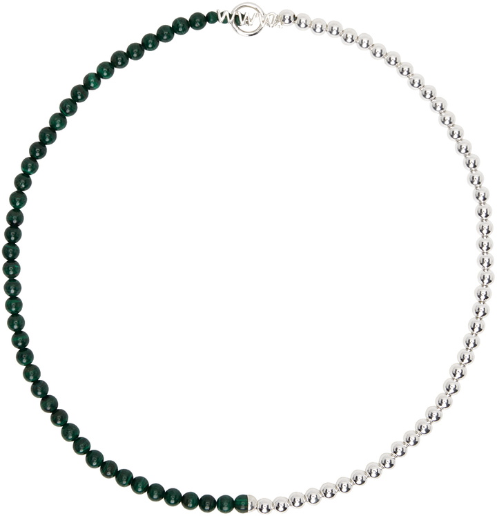 Photo: WWW.WILLSHOTT Silver & Green Malachite Necklace
