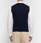 Gucci - Logo-Jacquard Wool Sweater Vest - Midnight blue