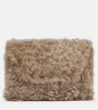 Brunello Cucinelli - Shearling wallet on chain