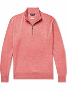 Peter Millar - Excursionist Flex Wool-Blend Half-Zip Sweater - Pink