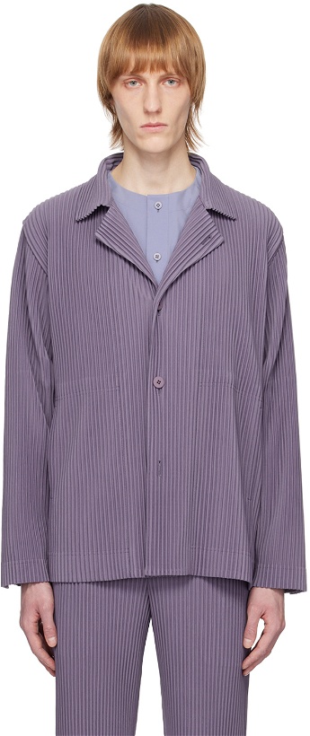 Photo: HOMME PLISSÉ ISSEY MIYAKE Purple Tailored Pleats 1 Blazer