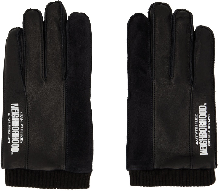 Photo: Neighborhood Black Paneled Gloves