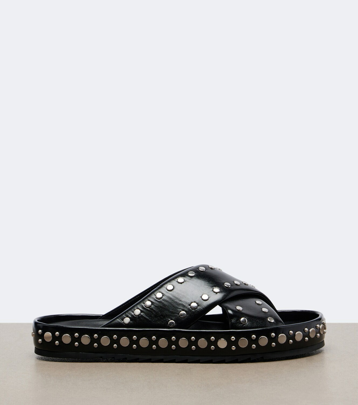 Fendi Studded leather slides