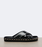 Fendi Studded leather slides