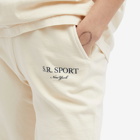 Sporty & Rich Women's Wimbledon Sweat Pants in Cream Navy