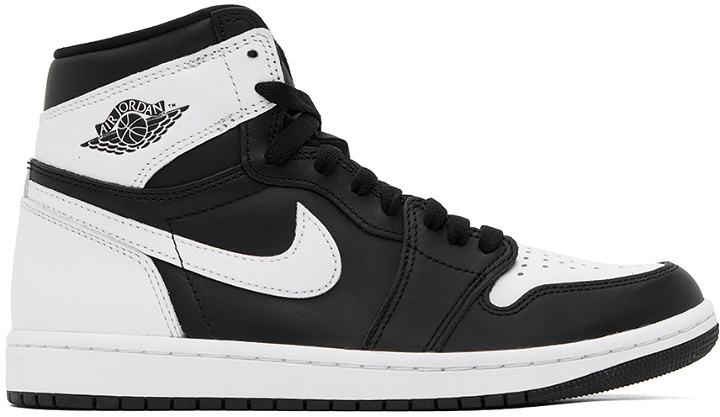 Photo: Nike Jordan Black & White Air Jordan 1 Retro High OG Sneakers