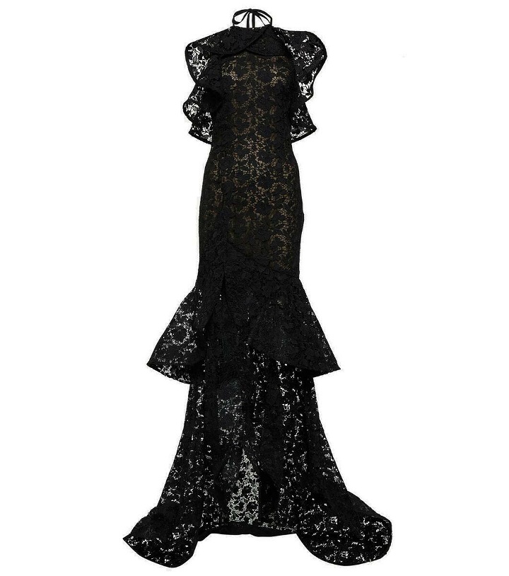 Photo: Oscar de la Renta Halterneck lace gown