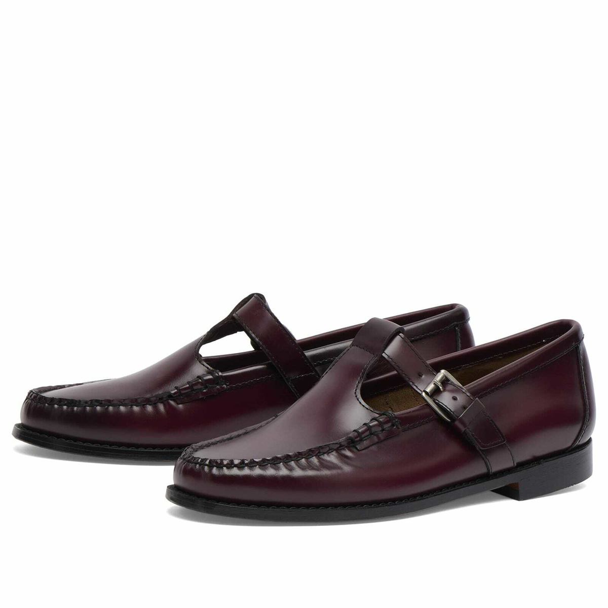 Bass Weejuns Women's Mary Jane Loafers in Wine Leather