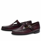 Bass Weejuns Women's Mary Jane Loafers in Wine Leather