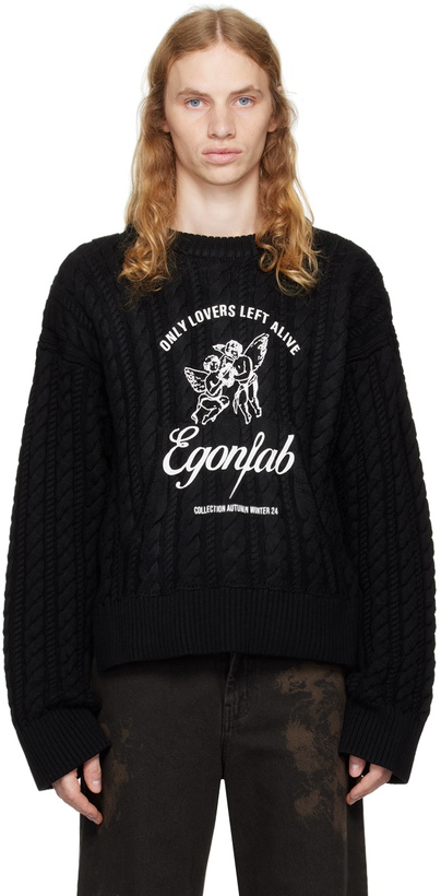 Photo: EGONlab Black 'Only Lovers Left Alive' Sweater