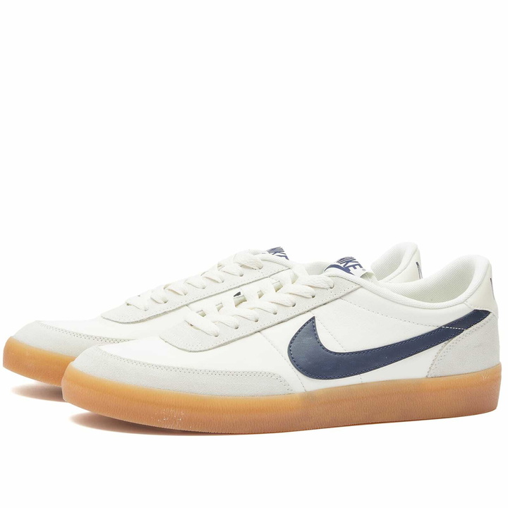 Photo: Nike Men's Killshot 2 Leather Sneakers in Sail/Midnight Navy/Gum Yellow