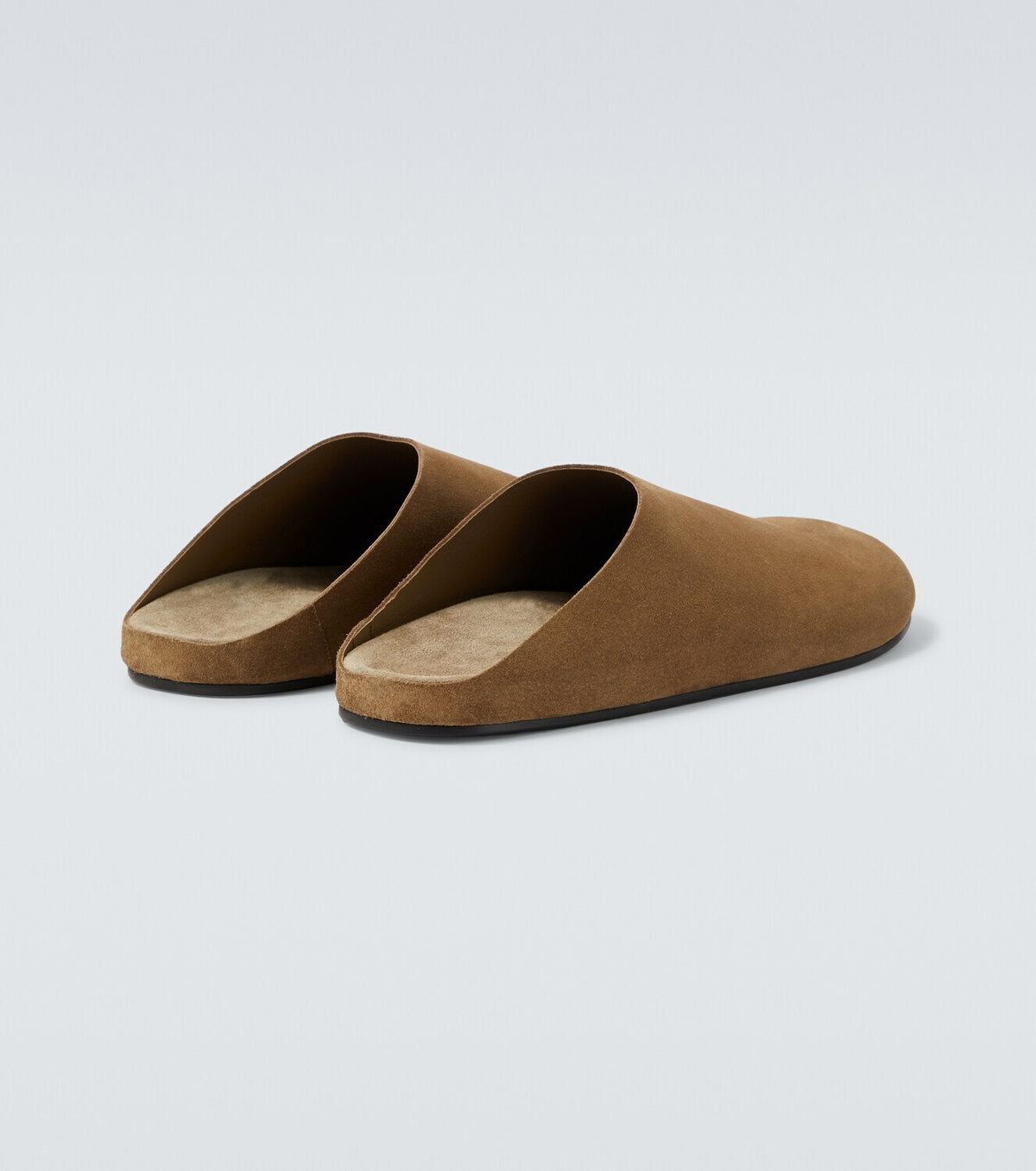 The Row Hudson suede mules