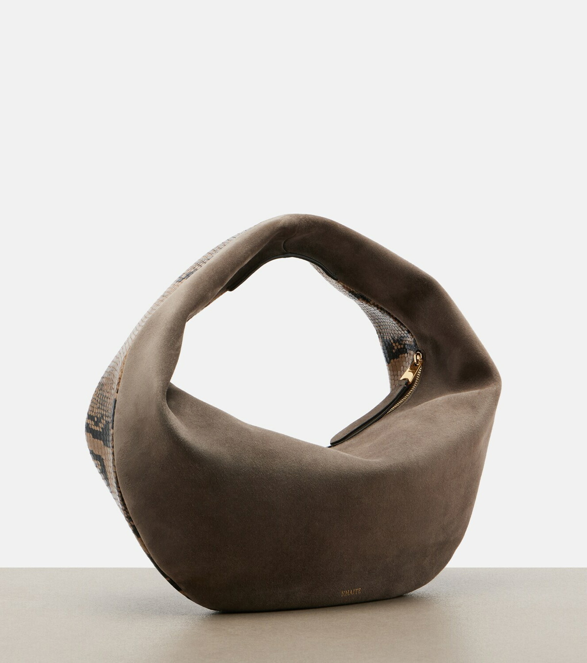 Khaite Olivia Medium snake-effect leather tote bag