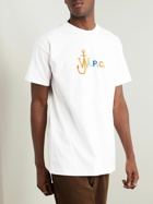 A.P.C. - JW Anderson Anchor Logo-Print Cotton-Jersey T-Shirt - White