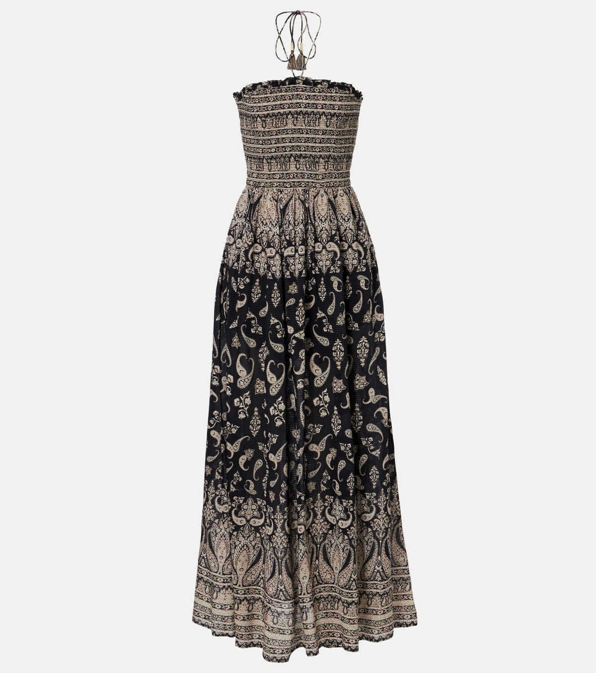 Veronica Beard Ayanna paisley shirred maxi dress