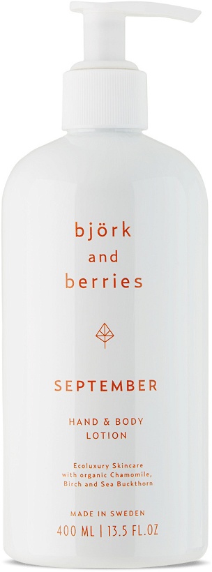 Photo: bjork and berries September Hand & Body Lotion, 400 mL