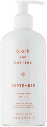 bjork and berries September Hand & Body Lotion, 400 mL