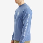 New Amsterdam Surf Association Men's Logo Long Sleeve T-Shirt in Blue