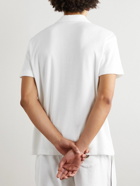 Moncler - Logo-Appliquéd Cotton-Terry Polo Shirt - White
