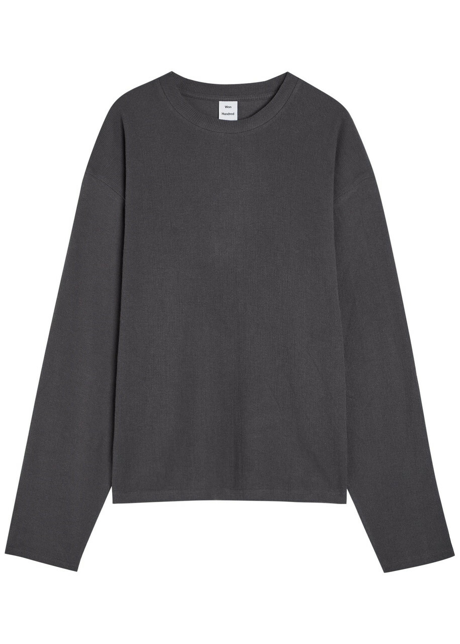 Won Hundred Steven Cotton-knit T-shirt Black