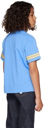 BAPE Kids Blue Ape Head College Patch T-Shirt