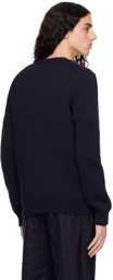 Comme des Garçons Homme Deux Navy Buttoned Cardigan