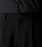 Giorgio Armani Pleated jacquard straight pants
